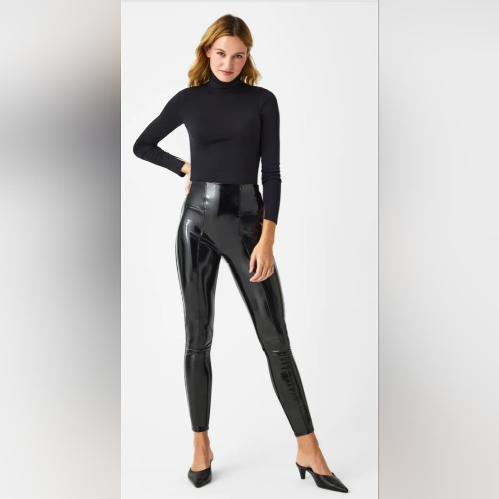 Spanx Faux Patent Leather Leggings
